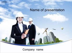 Construction industry master thesis defense ppt template