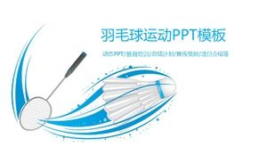 Șablon PPT raport de marketing sportiv de badminton