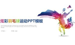 Badminton sports marketing report summary PPT template