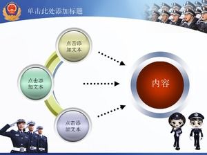 Modello PPT di sintesi del rapporto di sicurezza e armonia della polizia stradale della pubblica sicurezza