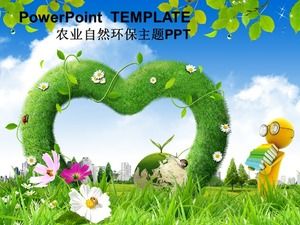 Family planning green low carbon love education PPT template
