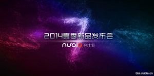 ZTE Nubia mobile phone product launch conference PPT template