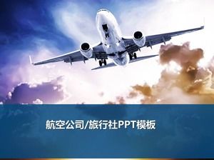 PPT-Vorlage für Fluggesellschaften