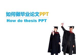 Șablon PPT simplu de răspuns la absolvire PPT