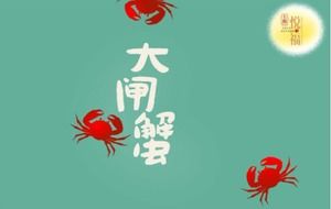 Modèle PPT de propagande créative de crabe poilu