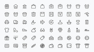 1100+ color-changeable minimalist line ppt small icons package download