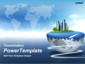 Blue classic ppt template
