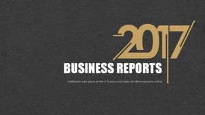 패션 간단한 블랙 골드 비즈니스 보고서 작업 요약 ppt 템플릿