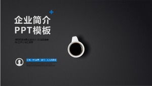 Black simple business corporate promotion project promotion ppt template
