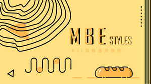 قالب PPT للخبز على طراز MBE الإبداعي