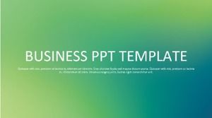Template PPT laporan bisnis mode kecil hijau segar