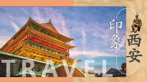 "Impressão de Xi'an" Introdução às atrações turísticas de Xi'an Download PPT