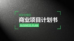 Teksturowany szablon biznesowy plan projektu ppt