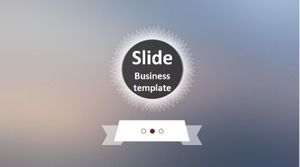 White simple ios flat style business PPT template