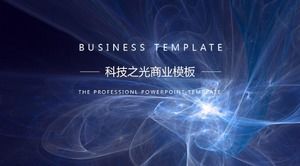 Template ppt laporan ringkasan pekerjaan bisnis sederhana berwarna biru teknologi