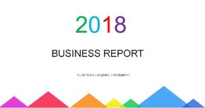 Plantilla ppt de informe de informe de trabajo empresarial conciso blanco