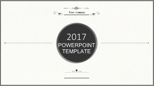 Extremely simple and fresh fashion reply PPT template