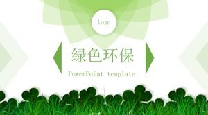Green environmental protection ppt template_simple and refreshing
