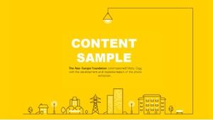 Simple yellow year-end work summary report report ppt template