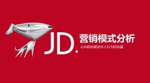 Jingdong Supermarket squisito modello di rapporto di lavoro aziendale PPT