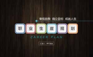 Fashion creative career planning PPT template
