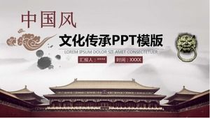 PPT-Vorlage für kulturelle Traditionen im chinesischen Stil