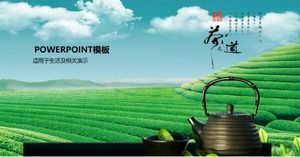 Fresh and fashionable Chinese style life general ppt template