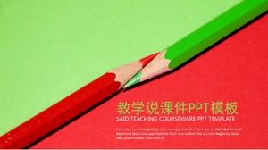 Concise pencil style teaching and lecture ppt template