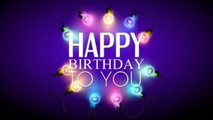 Beautiful and concise happy birthday theme ppt template