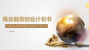 Business financing work report ppt template