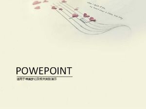 Beautiful and elegant music ppt template