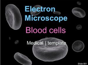 Download del modello PPT medico di medicina di sfondo cellulare