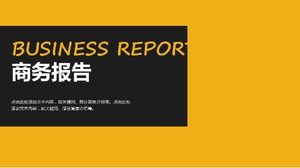 Simple and stylish flat business report ppt template