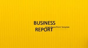 Modelo de ppt de relatório de negócios amarelo simples