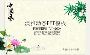 Elegante PPT-Vorlage für persönlichen Arbeitsbericht im chinesischen Stil