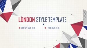 Concise European and American style sales year-end report ppt template