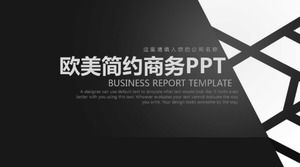 European and American simple personal work summary ppt template