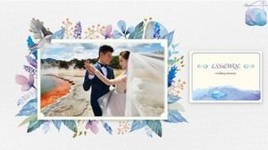 결혼식 연회 - 로맨틱 웨딩 PPT 템플릿 다운로드