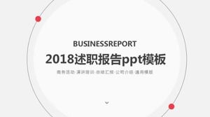 Plantilla ppt del informe de informe de 2018