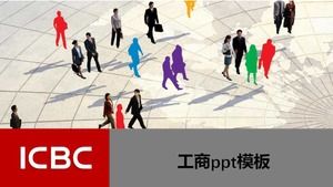 Templat ppt laporan kerja Bank Industri dan Komersial China