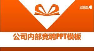 Orange practical company internal competition ppt template