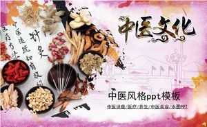 Chinese medicine style ppt template