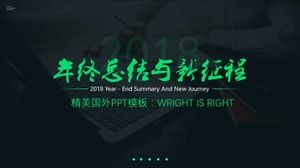Exquisite foreign PPT template: WRIGHT IS RIGHT