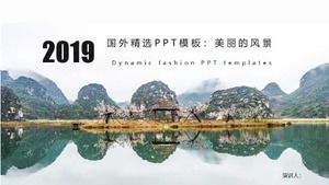 Selected foreign PPT template: beautiful scenery