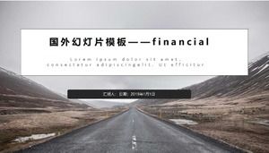 Plantilla de presentación de diapositivas extranjera - financiera
