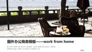 Modèle d'entreprise de bureau à l'étranger - travail à domicile