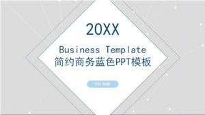 Simple business blue PPT template