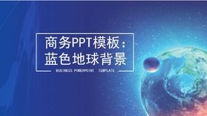 Modelo de PPT de negócios: fundo azul da terra