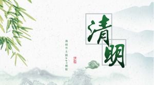Qingming Festiwal motyw szablon ppt
