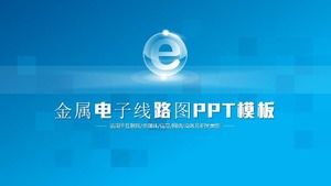 PPT-Vorlage für elektronische Schaltpläne aus Metall